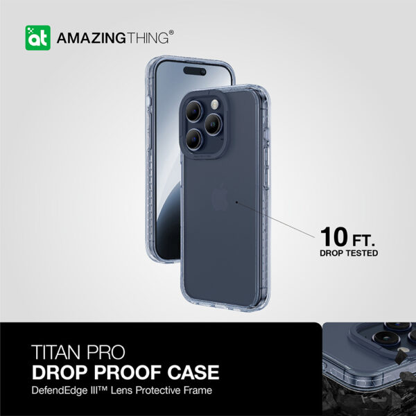 Amazing Thing Etui Titan Pro Case 10FT IP156.1PTPBU do Iphone 15 Pro niebieski - obrazek 10