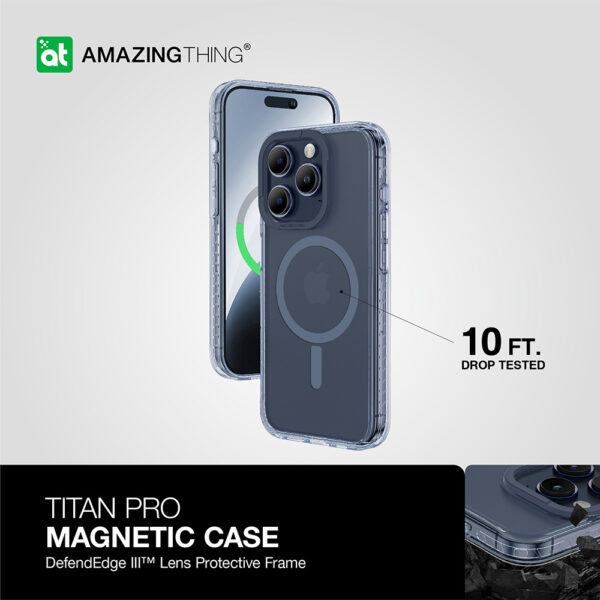 Amazing Thing Etui Titan Pro Magsafe Case 10FT IP156.1PTMBU do Iphone 15 Pro niebieski - obrazek 9