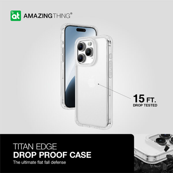 Amazing Thing Etui Titan Edge Case 15FT IP156.1PTECL do Iphone 15 Pro przezroczysty - obrazek 8