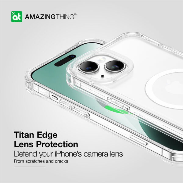 Amazing Thing Etui Titan Edge Mag Case 15FT IP156.1TEMCL do Iphone 15 przezroczysty - obrazek 5