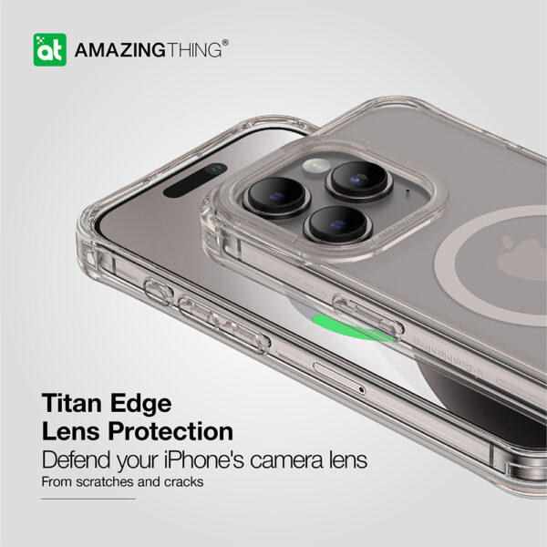 Amazing Thing Etui Titan Edge Mag Case 15FT IP156.7PTEMGY do Iphone 15 Pro Max tytan - obrazek 6