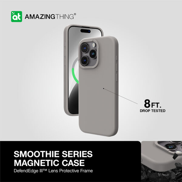 Amazing Thing Etui Smoothie Magsafe Case 8FT IP156.7PSMGY do Iphone 15 Pro Max tytan - obrazek 8