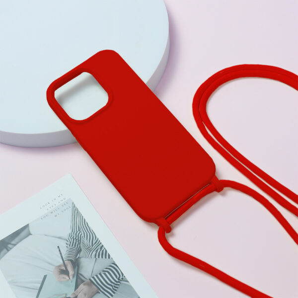 Strap Silicone Case do Iphone 11 wzór 1 czerwony - obrazek 5