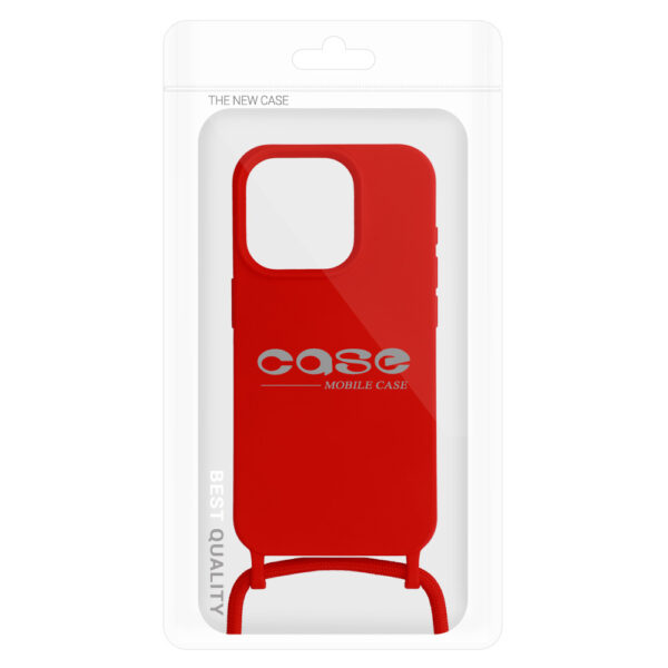 Strap Silicone Case do Iphone 13 Pro Max wzór 1 czerwony - obrazek 7