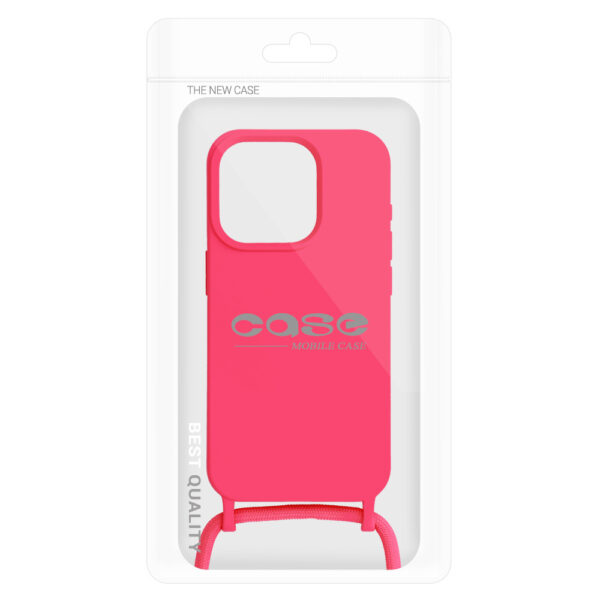 Strap Silicone Case do Iphone 15 Plus wzór 1 różowy - obrazek 7