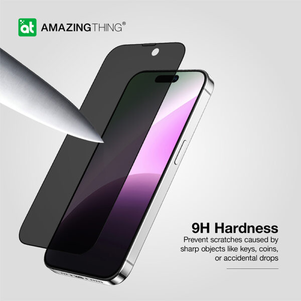 Amazing Thing Hartowane szkło Titan Privacy Glass IP156.1PRCFGLA do Iphone 15 - obrazek 7