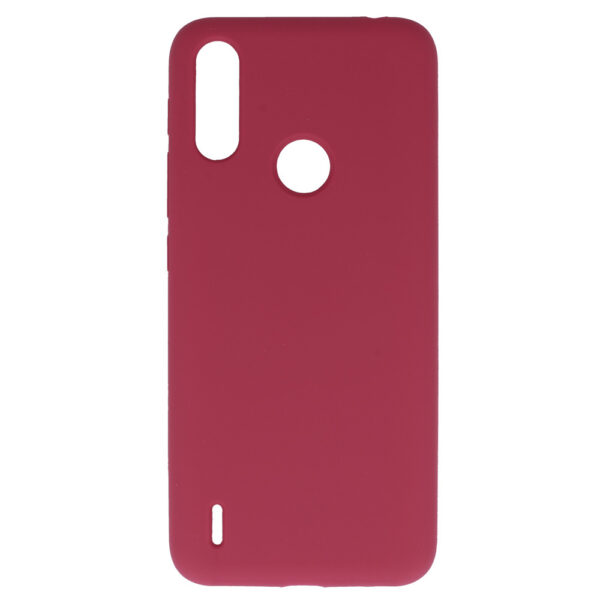 Silicone Lite Case do Motorola Moto E7 Power/E7i Power bordowy - obrazek 2