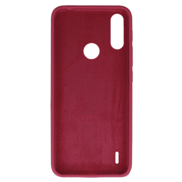 Silicone Lite Case do Motorola Moto E7 Power/E7i Power bordowy - obrazek 3