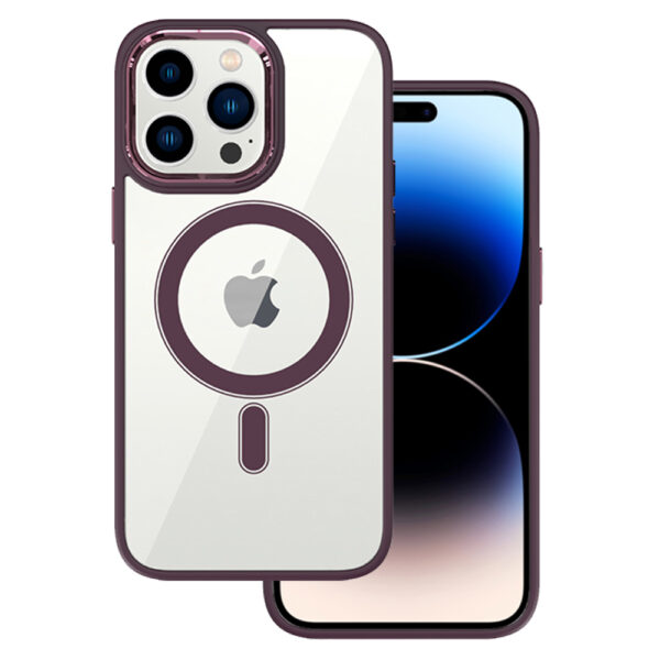 Tel Protect Magnetic Clear Case do Iphone 11 Pro Wiśniowy