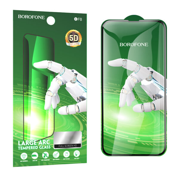 Borofone Hartowane szkło BF8 Diamond Armor Full Screen 5D Large Arc do Iphone 14/13/13 Pro - 10 sztuk