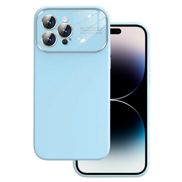 Soft Silicone Lens Case do Iphone 11 jasnoniebieski