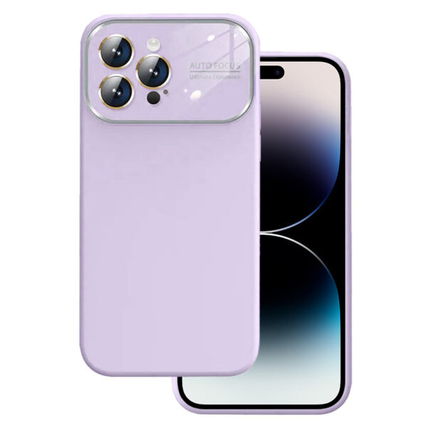 Soft Silicone Lens Case do Iphone 11 jasnofioletowy