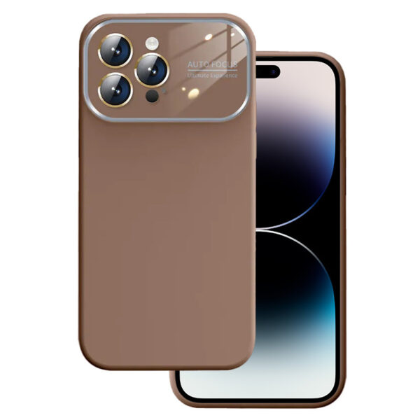 Soft Silicone Lens Case do Iphone 11 brązowy