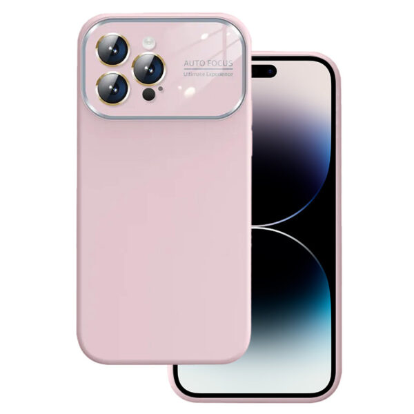 Soft Silicone Lens Case do Iphone 11 jasnoróżowy