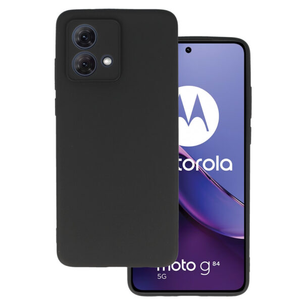 Back Case MATT do MOTOROLA MOTO G84 5G Czarny