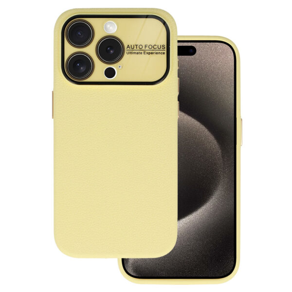 Tel Protect Lichi Soft Case do Iphone 15 Plus żółty