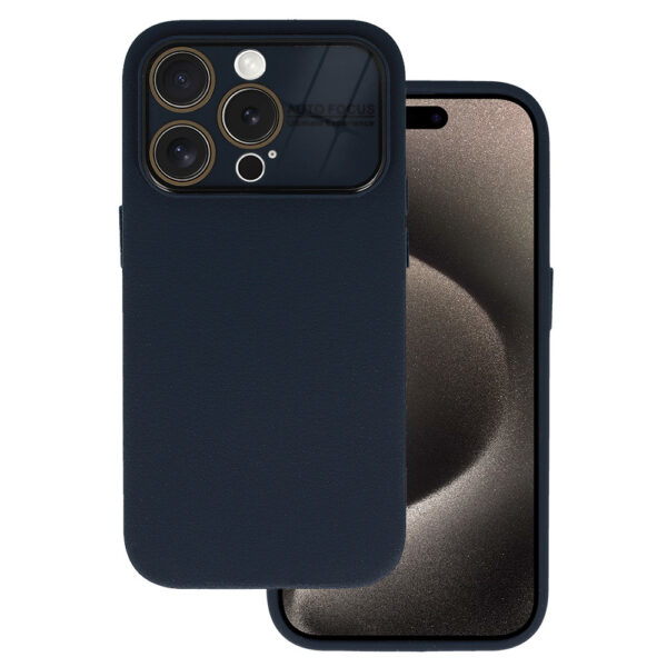 Tel Protect Lichi Soft Case do Iphone 13 Pro granatowy