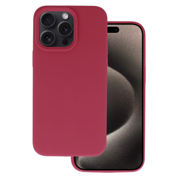 Silicone Lite Case do Iphone 13 Pro Max bordowy