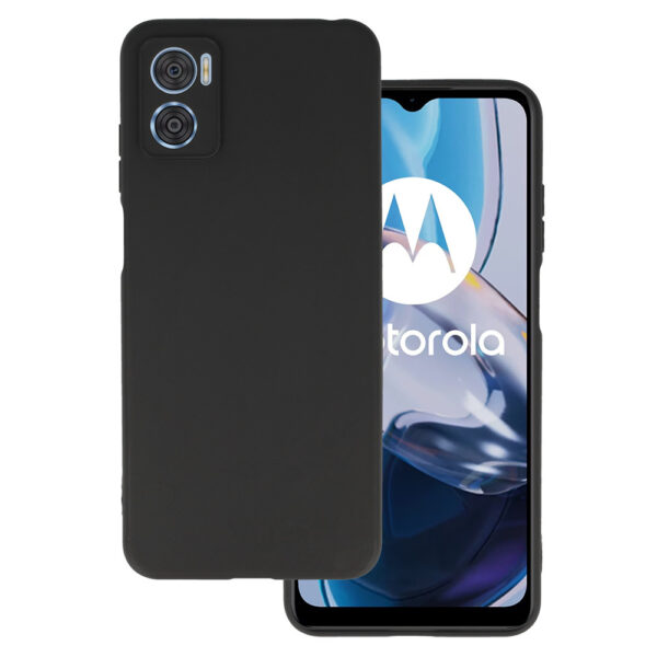 Back Case MATT do MOTOROLA MOTO E22/E22i Czarny