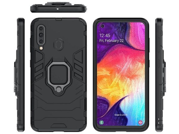 Etui Alogy Stand Ring Armor do Samsung Galaxy A60/M40 czarne - obrazek 2