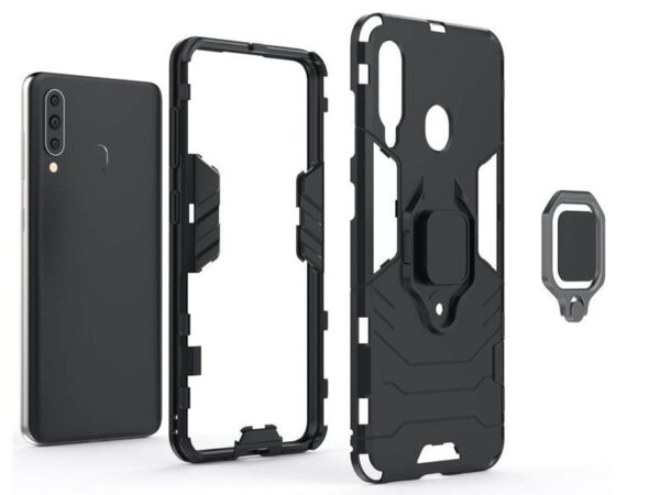 Etui Alogy Stand Ring Armor do Samsung Galaxy A60/M40 czarne - obrazek 5