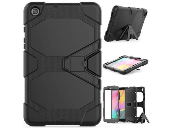 Etui Alogy Military Duty Case do Galaxy Tab A 8.0 2019 T290/T295 Czarne - obrazek 3