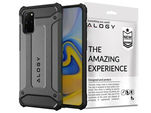 Etui Alogy Hard Armor do Samsung Galaxy S20 Plus szare - obrazek 2