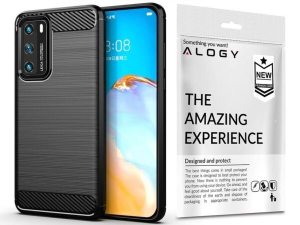 Etui Alogy Rugged Armor do Huawei P40 czarne - obrazek 8