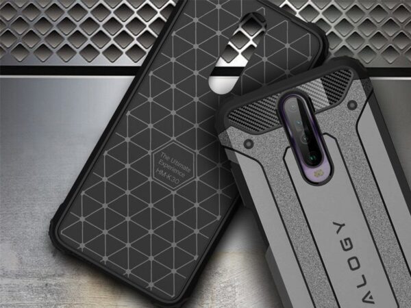 Etui Alogy Hard Armor do Xiaomi Redmi K30/ Poco X2 szare - obrazek 4