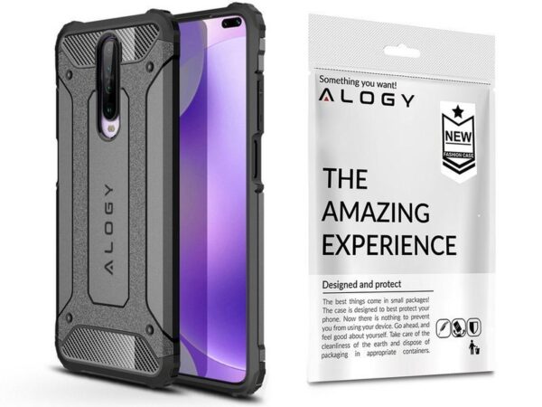 Etui Alogy Hard Armor do Xiaomi Redmi K30/ Poco X2 szare - obrazek 6