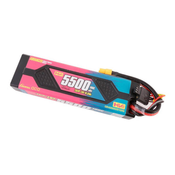 Akumulator Gens ace Advanced 5500mAh 7.6V 100C 2S1P HardCase Lipo z konektorem XT60 - obrazek 3