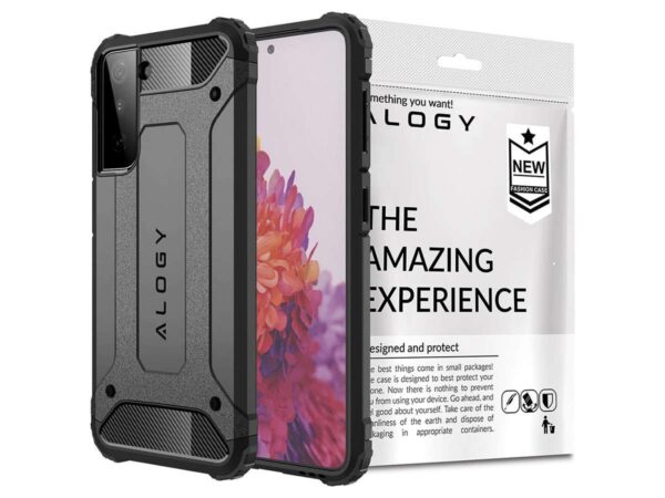 Etui Alogy Hard Armor do Samsung Galaxy S21 Plus szare