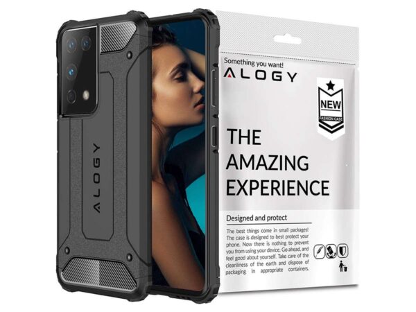 Etui Alogy Hard Armor do Samsung Galaxy S21 Ultra szare