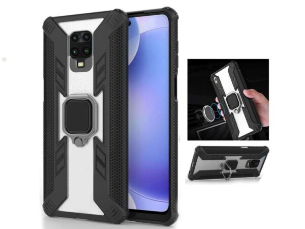 Pancerne etui Alogy Ring Carbon Holder do Xiaomi Redmi Note 9S/ Pro/ Max - obrazek 12