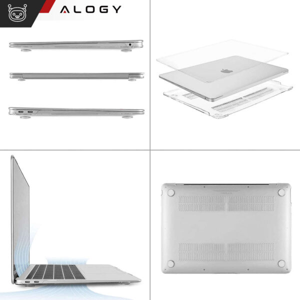 Etui Alogy Hard Case do Apple MacBook Air 13 2021 2020 M1 2019 2018 A2337 A2179 A1932 Przezroczyste - obrazek 13