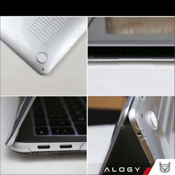 Etui Alogy Hard Case do Apple MacBook Air 13 2021 2020 M1 2019 2018 A2337 A2179 A1932 Przezroczyste - obrazek 16