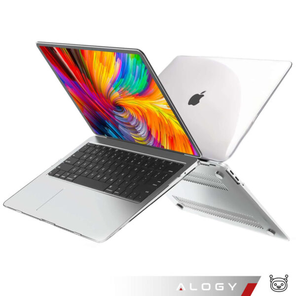 Etui Alogy Hard Case do Apple MacBook Air 13 2021 2020 M1 2019 2018 A2337 A2179 A1932 Przezroczyste - obrazek 4