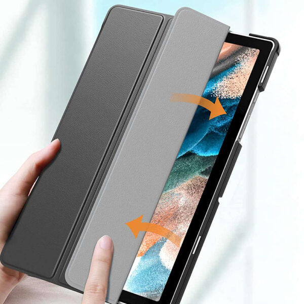 Etui Alogy Book Cover do Samsung Galaxy Tab A8 2021 SM-X200/SM-X205 Szary - obrazek 5