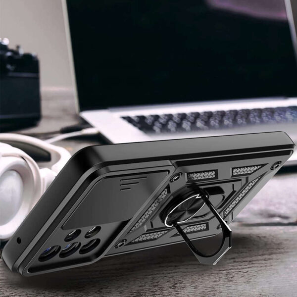 Etui Alogy Camshield Stand Ring z osłonką na aparat do Samsung Galaxy A73 / A73 5G - obrazek 3