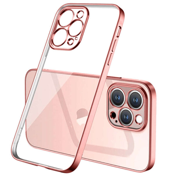 Etui Alogy TPU Luxury Case z osłonką na aparat do Apple iPhone 12 Pro różowo-przezroczyste - obrazek 8