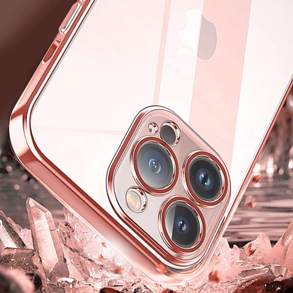 Etui Alogy TPU Luxury Case z osłonką na aparat do Apple iPhone 12 Pro różowo-przezroczyste - obrazek 7