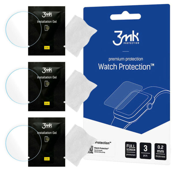 3x Folia Hydrożelowa do Garmin Vivoactive 5 3mk ARC ochronna na ekran Hybrydowa ŻEL Watch Protection™ - obrazek 9