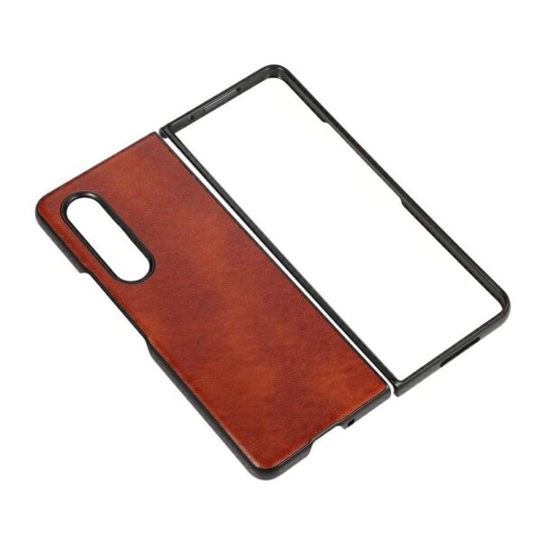 Beline Etui Leather Case Samsung Z Fold 3 brązowy/brown - obrazek 2