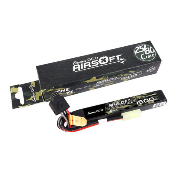 Akumulator Gens ace G-Tech 25C 1500mAh 2S1P 7.4V Airsoft Gun z konektorem mini Tamiya Plug - obrazek 5