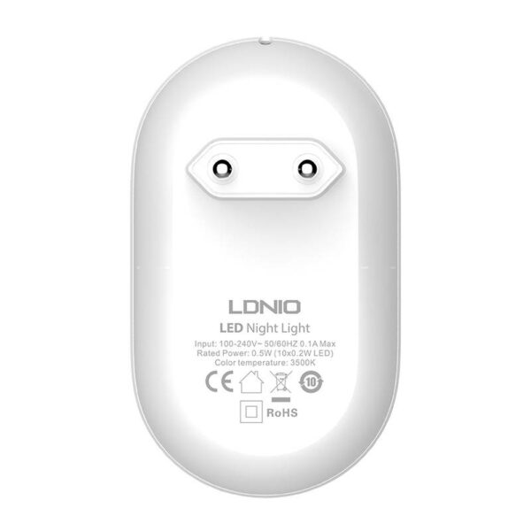 Lampka nocna z czujnikiem światła Ldnio Y2 Sensor Night Light - obrazek 2