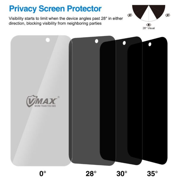 Vmax szkło hartowane 0.33mm 2,5D high clear privacy glass do Samsung Galaxy A13 4G / A13 5G - obrazek 4