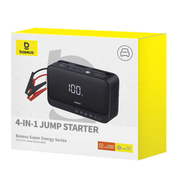 Powerbank / Rozrusznik Baseus Super Energy Car Jump Starter, 600A (czarny) - obrazek 7