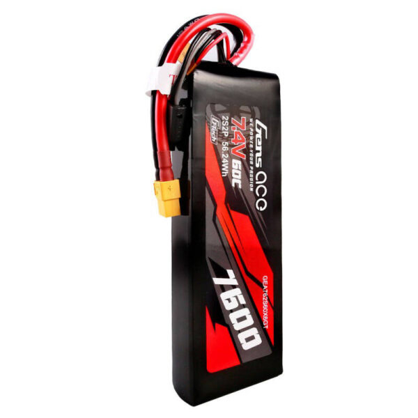 Akumulator Gens ace G-Tech 7600mAh 7.4V 60C 2S2P Lipo Battery PC mat - obrazek 4