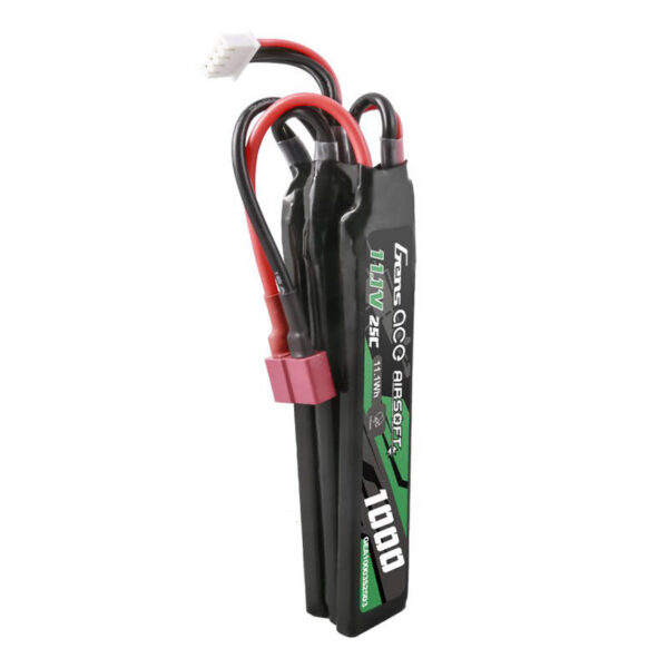 Akumulator Gens ace 25C 1000mAh 3S1P 11.1V Nunchuck 3X Airsoft Gun Lipo z konektorem T Plug - obrazek 3