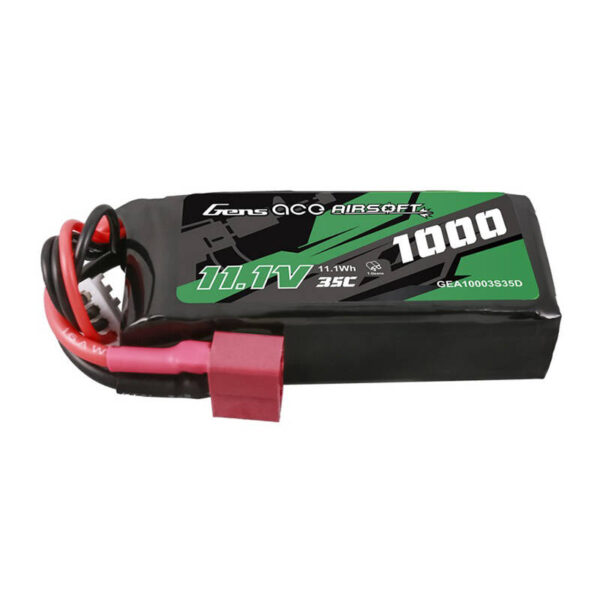 Akumulator Gens ace 35C 1000mAh 3S1P 11.1V Airsoft Gun Lipo z konektorem T Plug - obrazek 2